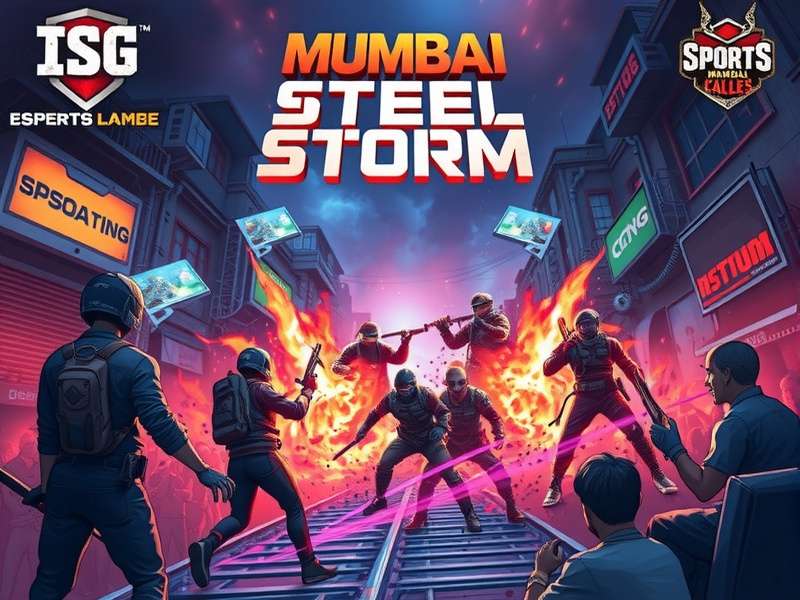 Mumbai Steel Storm esports tournament with players and audience